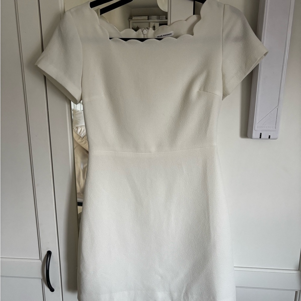 Club Monaco Mini Dress In white